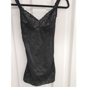 Vintage Flexees Union Made Shapewear 6852 Large 36 Black Lace 60's
